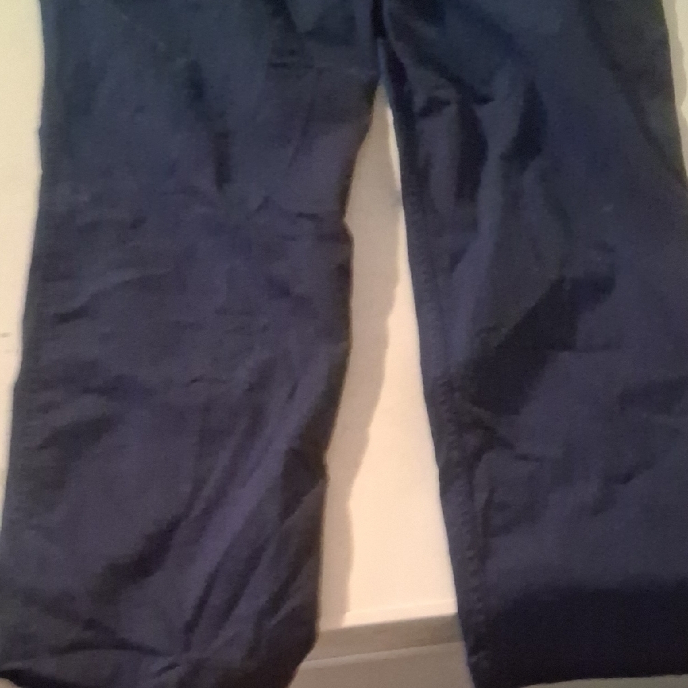 Lands' End Women's Navy Blue Chino Straight Leg Stretch Pants Size 14 - Picture 13 of 14